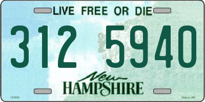 NH license plate 3125940