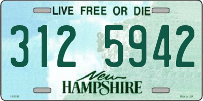 NH license plate 3125942