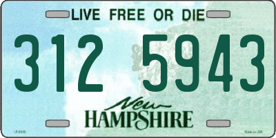 NH license plate 3125943
