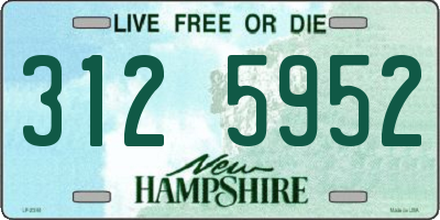 NH license plate 3125952