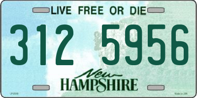 NH license plate 3125956