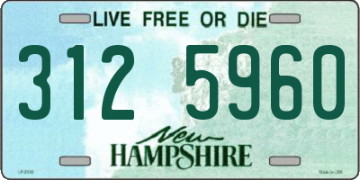 NH license plate 3125960
