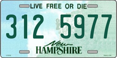 NH license plate 3125977