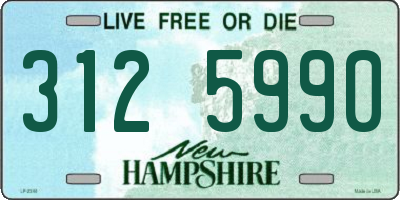 NH license plate 3125990