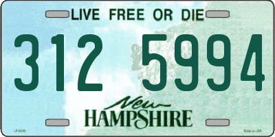 NH license plate 3125994