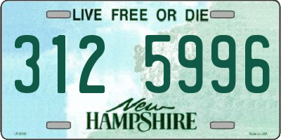 NH license plate 3125996