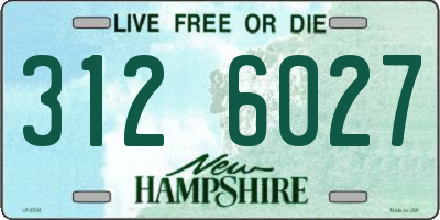 NH license plate 3126027