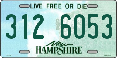 NH license plate 3126053
