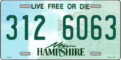 NH license plate 3126063