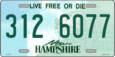 NH license plate 3126077
