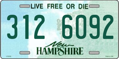 NH license plate 3126092