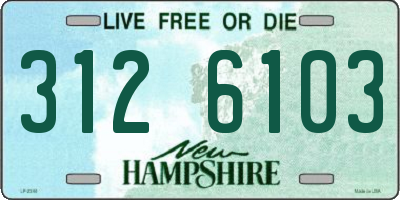 NH license plate 3126103
