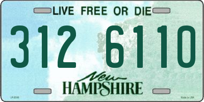 NH license plate 3126110