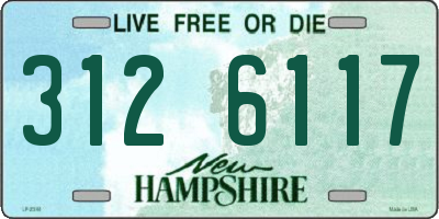 NH license plate 3126117