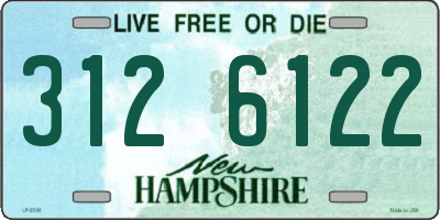 NH license plate 3126122