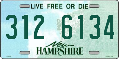 NH license plate 3126134