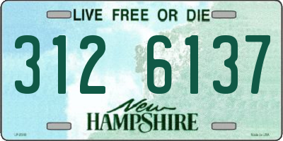 NH license plate 3126137