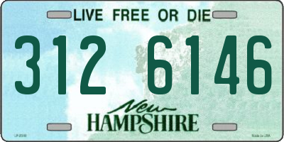 NH license plate 3126146