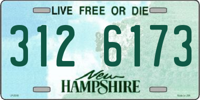 NH license plate 3126173