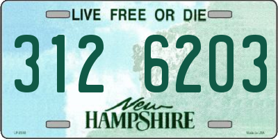NH license plate 3126203