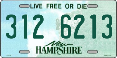 NH license plate 3126213