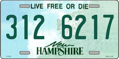 NH license plate 3126217