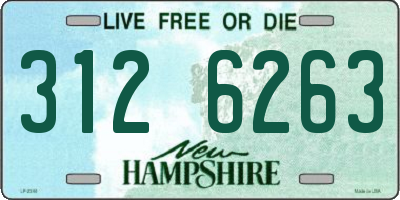 NH license plate 3126263
