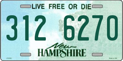 NH license plate 3126270