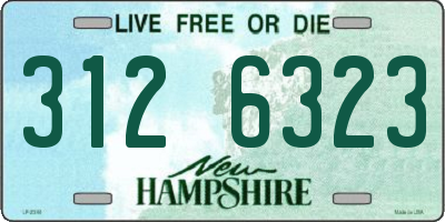 NH license plate 3126323
