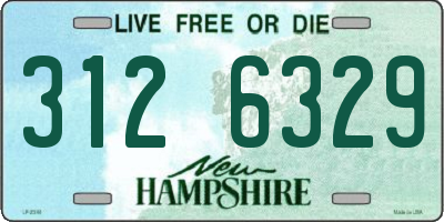 NH license plate 3126329