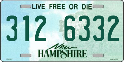 NH license plate 3126332