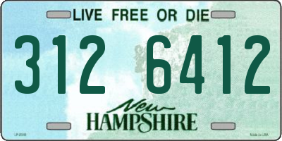 NH license plate 3126412