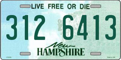 NH license plate 3126413