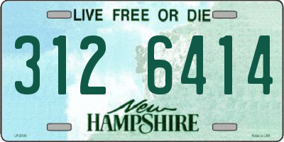 NH license plate 3126414