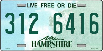 NH license plate 3126416