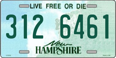 NH license plate 3126461