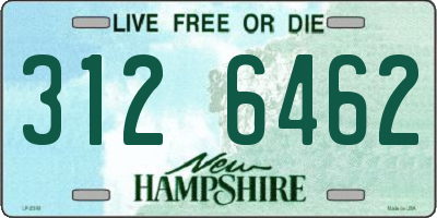 NH license plate 3126462