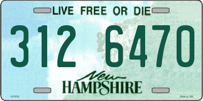 NH license plate 3126470