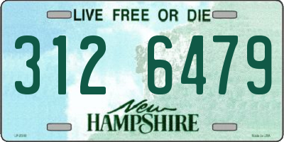 NH license plate 3126479