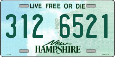 NH license plate 3126521