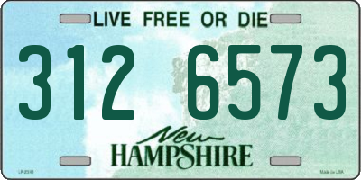 NH license plate 3126573