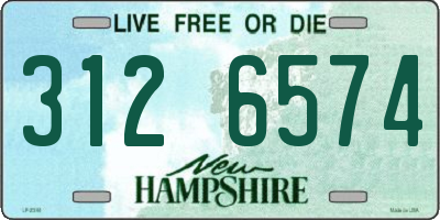 NH license plate 3126574