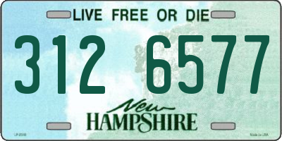 NH license plate 3126577