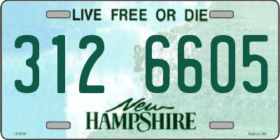 NH license plate 3126605
