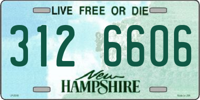 NH license plate 3126606