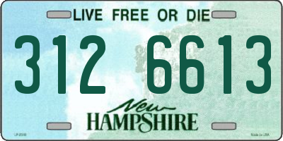 NH license plate 3126613