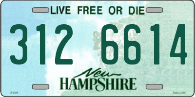 NH license plate 3126614