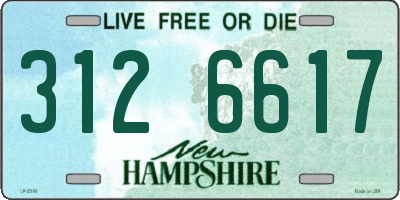 NH license plate 3126617