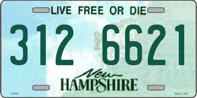 NH license plate 3126621