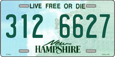 NH license plate 3126627